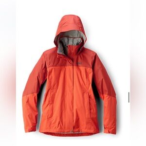 REI Rainier Orange Rain Jacket